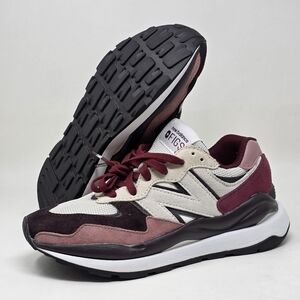 New Balance Maroon and Beige Athletic Shoes